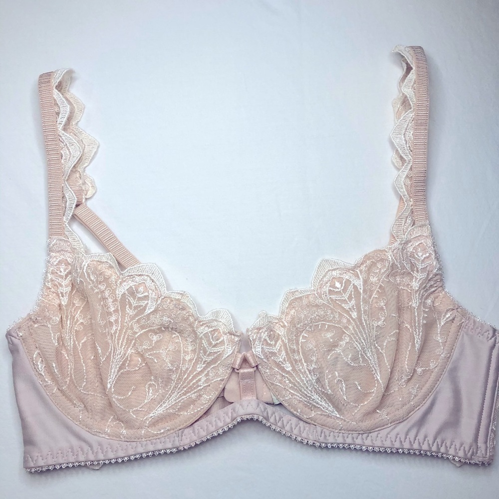 Free People Pink Underwire Lace Bra 32C
